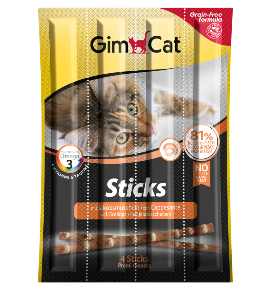 Gimcat Deniz Taraklı Kedi Ödül Çubuğu 4 Parça 20 GR | SRC: Barcode: 4002064420622
